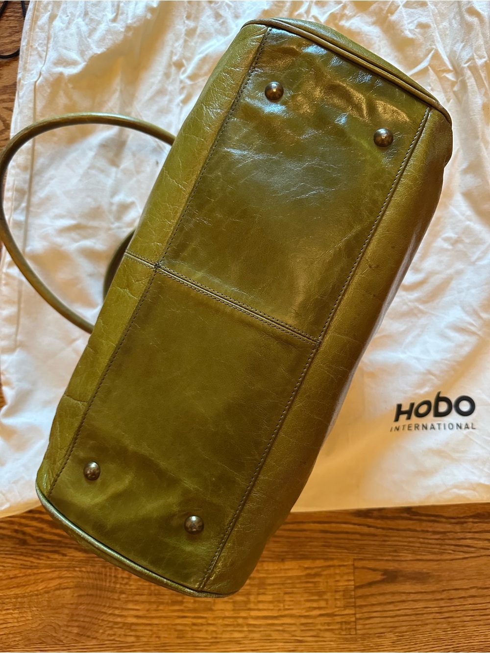 Hobo international Olive Green Leather Handbag - Picture 3 of 5